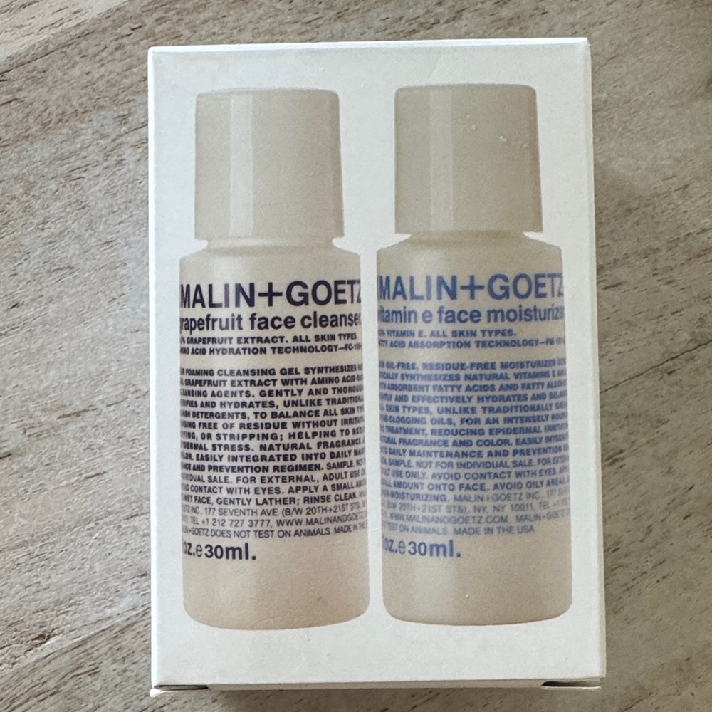 Malin+Goetz Grapefruit Face Cleanser & Vitamin E Moisturizer Set - White